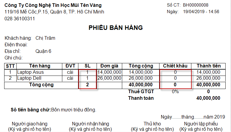 Hướng dẫn xóa số 0 trong chứng từ