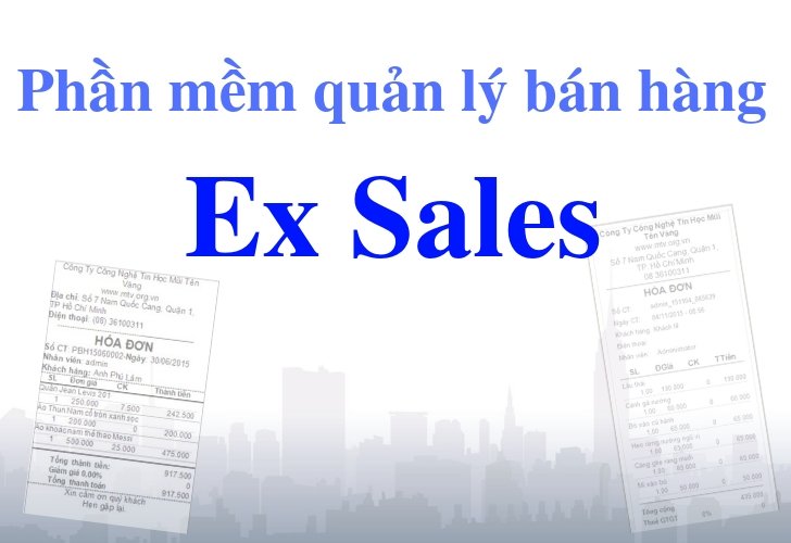 Phần mềm bán hàng miễn phí bằng Excel